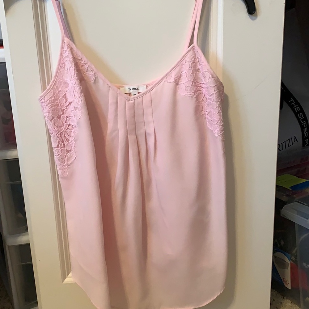Aritzia Talula Pink Lace XS Cami Blouse